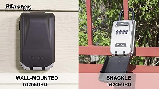 MASTER LOCK Light Up Dial Key Safe [Medium Size] [Wall mounted] [Outdoor] - 5425EURD - Key Lock Box