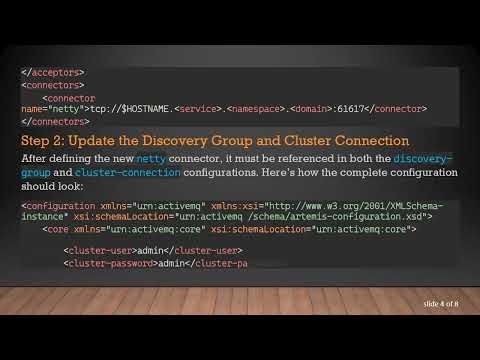 How to Form a Symmetric Cluster of 3 Nodes with Discovery-Groups in ActiveMQ Artemis