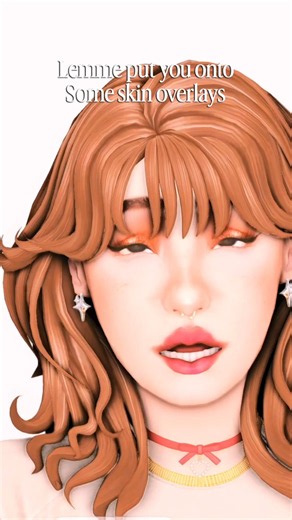 Skin CC time - she puts the overlay on the skin👹 #sims4 #trending #shorts #sims4cc #gamergirl