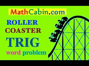 📐 Roller Coaster TRIGONOMETRY Word Problem ! ! ! ! !