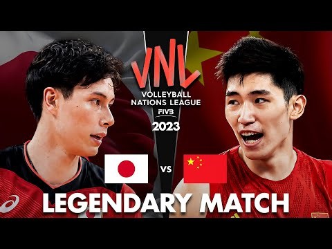 Legendary Volleyball Match | Japan vs China | Men's VNL 2023