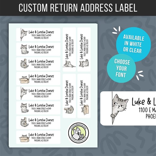 Custom Suspicious Cat Address Labels • Weatherproof Vinyl Return Address Stickers • Personalized Cat Mailing Labels • Side Eye Cat - Etsy Canada