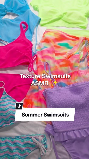 The WKLY: Textured Swim 👙 Experience the soothing textures of these ASMR-worthy swimsuits ☀️ #asmr #swimwear #texturedswinsuits #flatteringswimsuits #swim2024