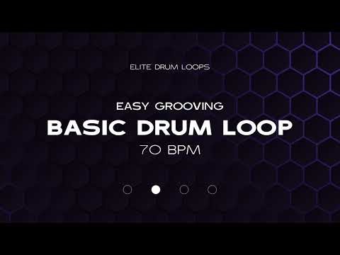 BASIC DRUM LOOP - 70 BPM - EASY GROOVING