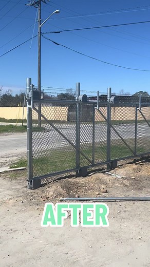 1,200 feet of commercial grade galvanized chain link fence, DONE! #fence #fencebuild #fences #fyp