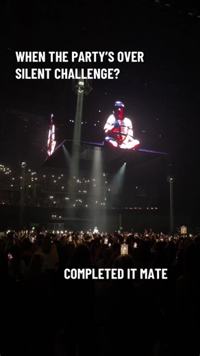 Billie Eilish Silent Challenge Completion at OVO Hydro