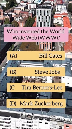 Who invented the World Wide Web (WWW)?