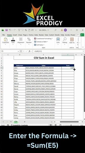 How to Calculate Totals from CSV Files in Excel (Beginner Tutorial)