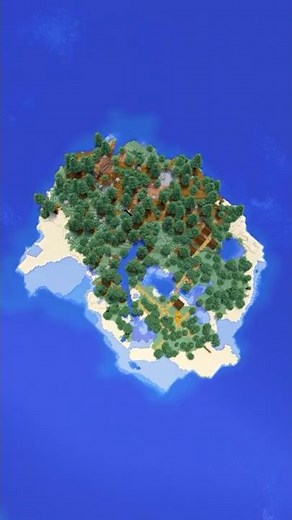 Minecraft Taiga Village Island Seed!
