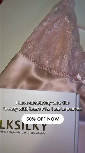 Elegant Lace Trim Silk Slip Dress Nightdress. Pure Silk Luxury & Comfort!