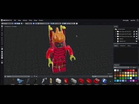 How to make your own custom Lego Heatblast from Ben 10!