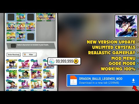 New Update‼️ Db Legends Mod Apk v6.16.0 All Characters Unlocked For Free