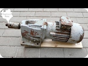 Alten Getriebemotor wieder in Betrieb nehmen | DDR Betonmischer Motor starten