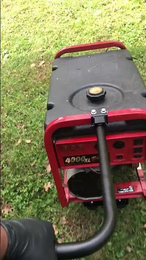 Just installed wheels and handle on Generac 4000XL generator
