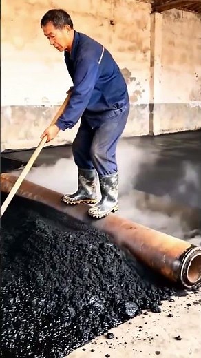 Paving process of indoor asphalt concrete floor