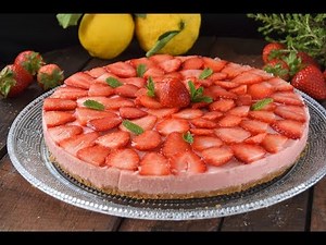 Tarta de fresas sin horno