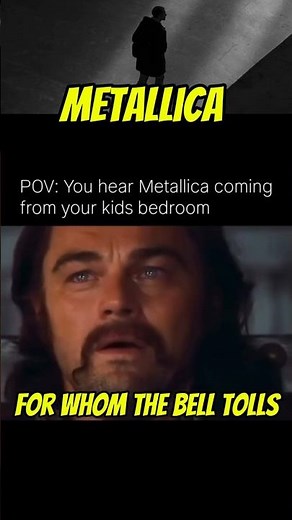 When your kid has a great taste in music 🎸🔥 #Metallica #Rock