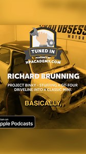 "114: Project Binky — Stuffing a GT-Four Driveline Into a Classic Mini." Listen here: https://www.hpa-tunedin.com/ Spotify: hpcdmy.co/TunedInSpotify Apple: hpcdmy.co/TunedInApple If you’ve spent any time on YouTube, you’re probably already aware of this episode’s guest and the various projects his channel is involved in — most famously “Project Binky”, a classic Mini running a Toyota Celica GT-Four engine and AWD driveline. Richard Brunning from Bad Obsession Motorsport joins us to down a few cu