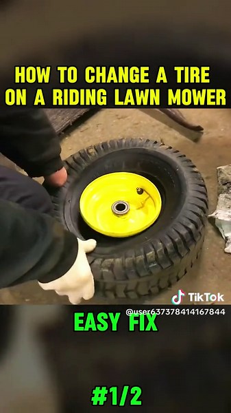 How to Change a Tire on a Riding Lawn Mower