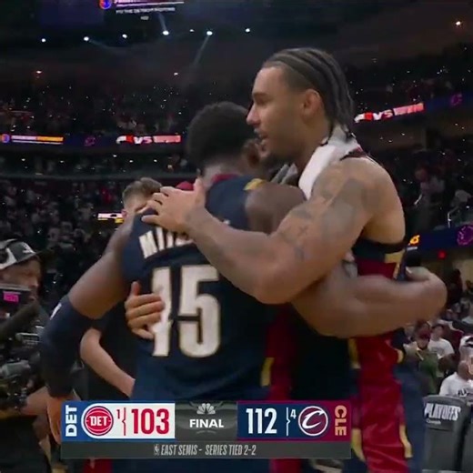 THE CAVS TIES THE EASTERN CONFERENCE SEMIFINALS WITH PISTONS 2-2 🚨