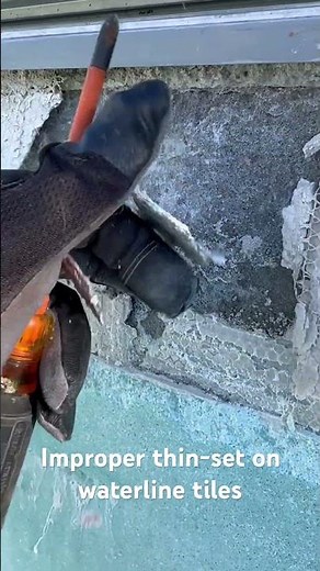 TCNA standards require 95% coverage on swimming pool water line tile.