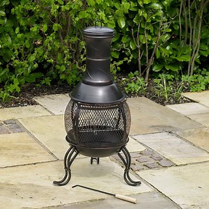 [Hot Item] Outdoor Cast Iron Black Fire Pit Chiminea