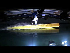 Slow Motion Video of a Model Hull Porpoising
