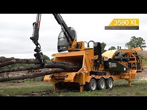 Bandit 3590XL Whole Tree Chipper with Rotobec Cab/Loader