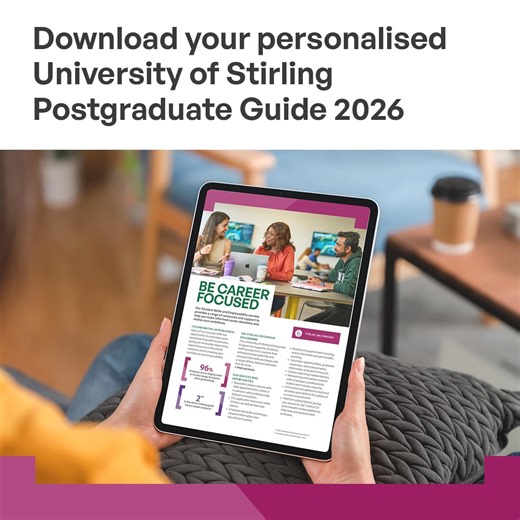 2.1K views | Discover what’s next. Our brand new 2026 Postgraduate Prospectus is here - packed with courses, insights, and opportunities to shape your future. Explore your potential today.  https://brnw.ch/21wWZM7 | University of Stirling | Facebook