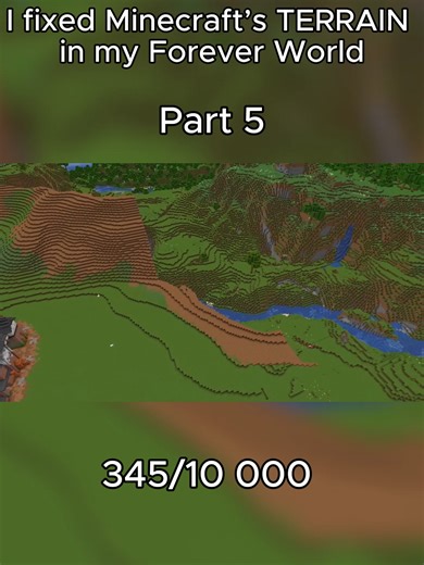 I fixed Minecraft’s TERRAIN in my Forever World, credit : Shuckle Shack#minecraft #minecraftmemes #hardcoreminecraft #foryou #fyp