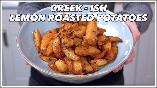 Greek (not really Greek) Lemon Roasted Potatoes Recipe