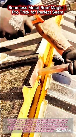 Seamless Metal Roof Magic! | Pro Trick for Perfect Seam