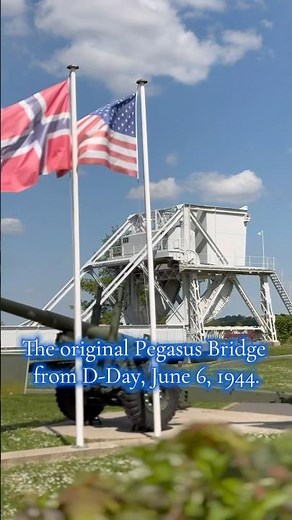 The original Pegasus Bridge from D-Day, June 6, 1944. #ww2history