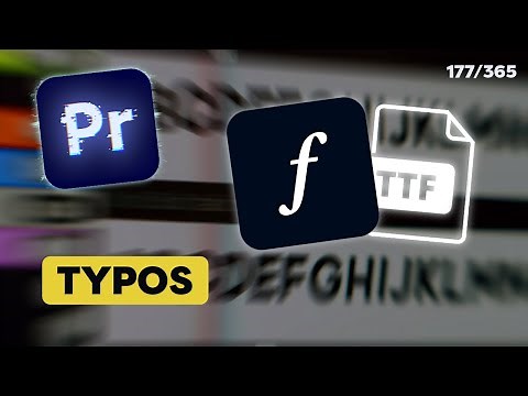 COMMENT AJOUTER DES POLICES D'ÉCRITURES | Tuto Premiere Pro