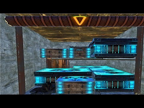 Rust TC loot room design with 6.35 Large boxes of storage tutorial