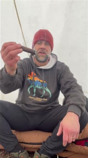 Checking The Canvas Tent During Wind #camping #canvastent #outdoors