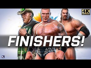 WWE All Stars: Every Finisher in the game 4K 60FPS (UHD)