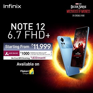 See what you’ve been missing out from your entertainment experience with Infinix NOTE 12! Spectacular 6.7 FHD AMOLED screen meets tremendous 92% screen to body ratio. Get yours starting at ₹11,999 on Flipkart http://knw.one/KFcY | Infinix Mobile