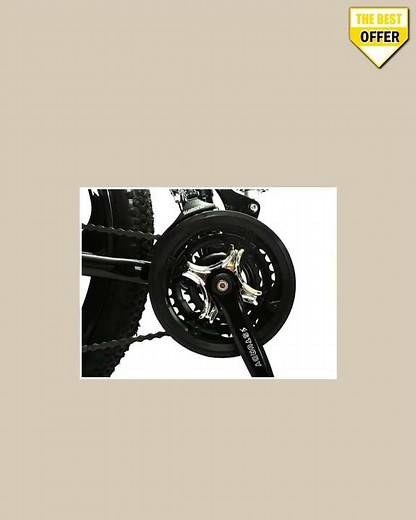 Sunspeed BMV X6 Foldable Cruiser Bicycle | 26-Inch Black Bike with 21-Speed Gears, Dual Disc Brak...