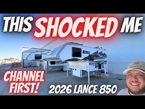 CHANNEL FIRST!!! 2026 Lance 850 | Truck Camper Tour!