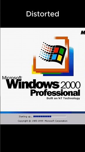 Windows 2000 Startup Sound Normal vs. Distorted