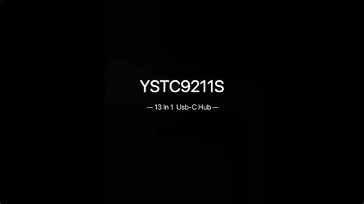 13-in-1 USB-C Hub for Laptop Dual 4K HDTV VGA 1080P 3 USB-A 3.0 USB-A 2.0 100W PD SD/TF Gigabit LAN Audio Hub Durable Aluminium