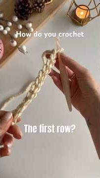 How to crochet the first row 🧶