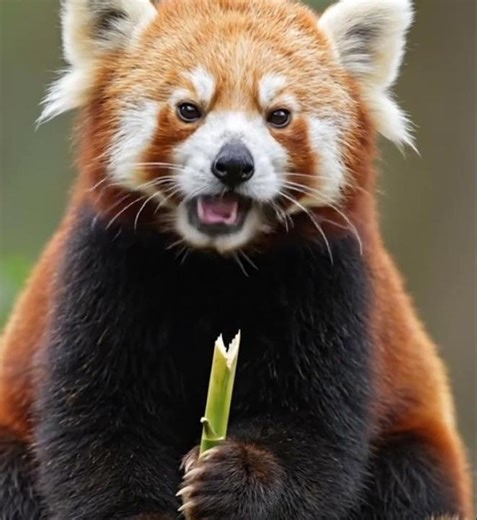 The Red Panda is a fluffy bamboo lover from the Himalayas. It’s endangered—let’s protect it. ❤️