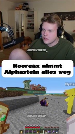Nooreax nimmt Alphastein alles weg #trending #twitch #minecraft #gaming #streamer #stream
