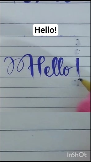 Hello cutmarker calligraphy #learningera #calligraphypractice #handwriting