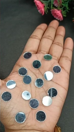 haldi function mirror earring making at home #diy #shorts #diycrafts #handmade #pearl #mirror #craft