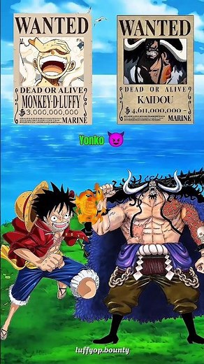 Luffy vs Kaido Bounty Comparison in Every One Piece Arc [Yonko] #onepiece #luffy
