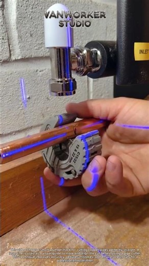 Plumber Hack: Straight Copper Pipe Cutting with Laser Precision