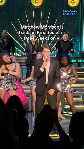 Matthew Morrison’s First JUST IN TIME Performance on Broadway #Glee